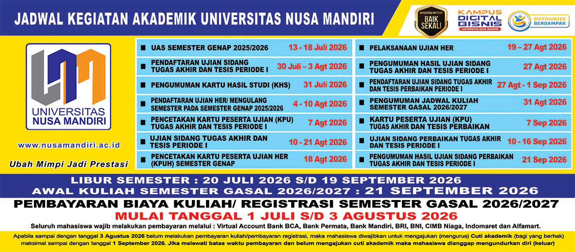 Jadwal Kegiatan UNM